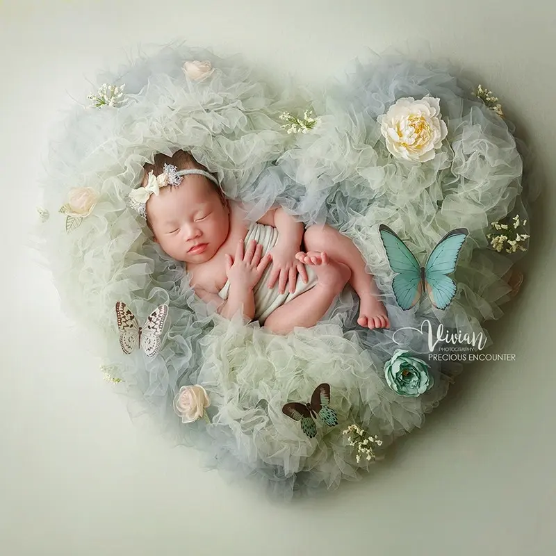 Forest Mesh Heart Set - Newborn Photography Theme - Image 2